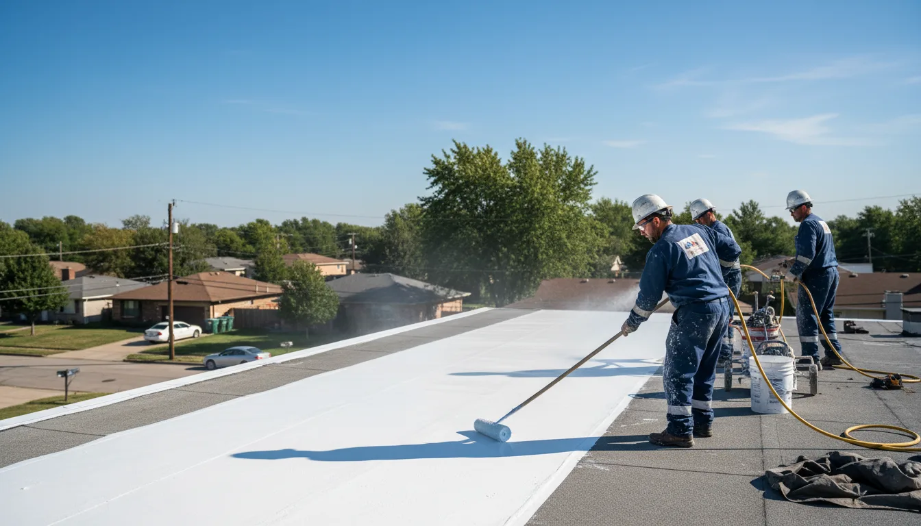 Commercial roof coating in Quincy, IL near me